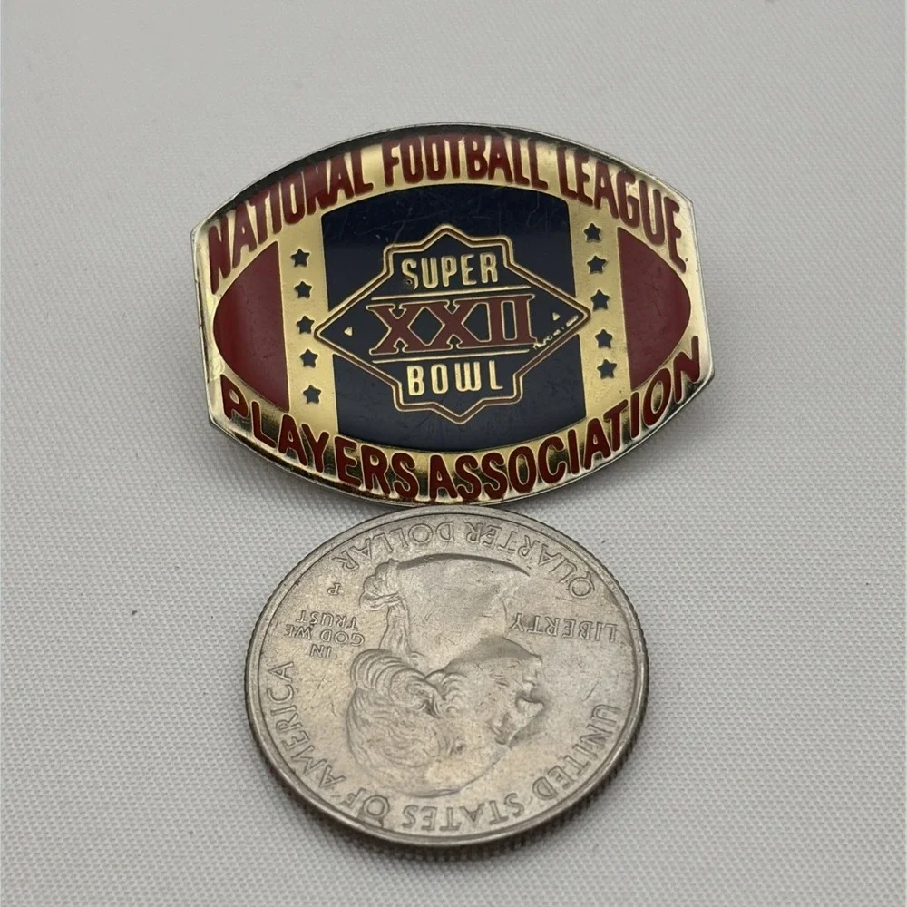 Super Bowl XXII National Football League Players Association NFL‎ Lapel Hat Pin